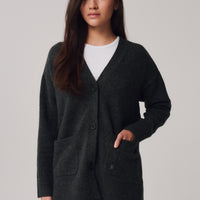 Finn Grandpa Cardigan + Gray - Little Puffy