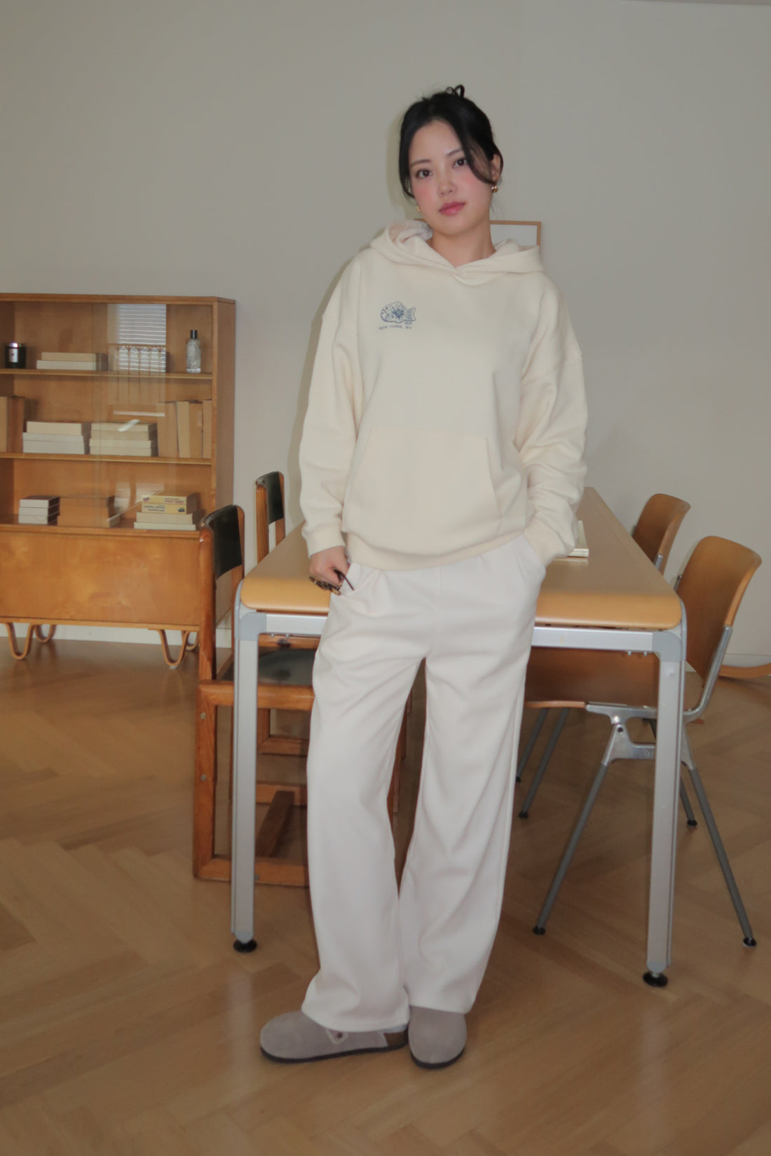 LP Graphic Hoodie + Ivory - Little Puffy
