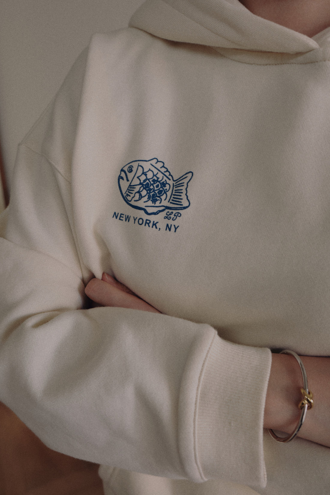 LP Graphic Hoodie + Ivory - Little Puffy