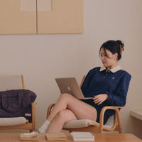 Jude Polo Pullover + Navy - Little Puffy