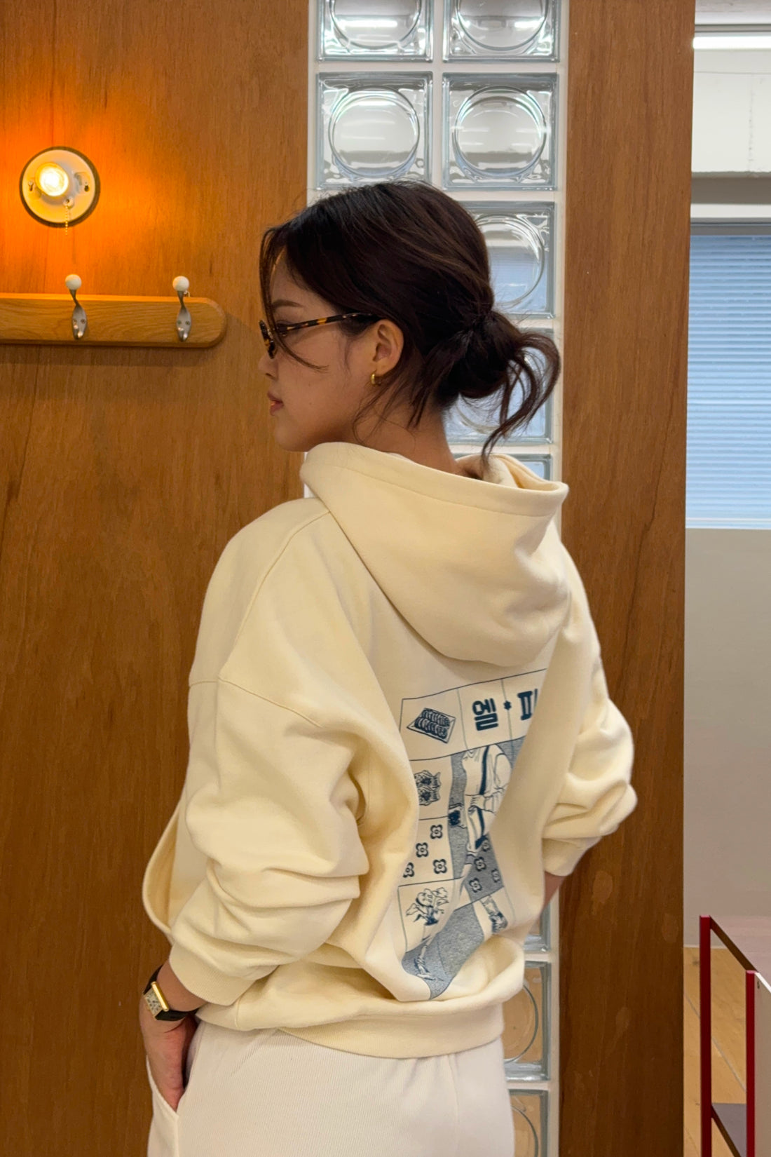 LP Graphic Hoodie + Ivory - Little Puffy