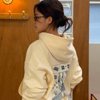 LP Graphic Hoodie + Ivory - Little Puffy