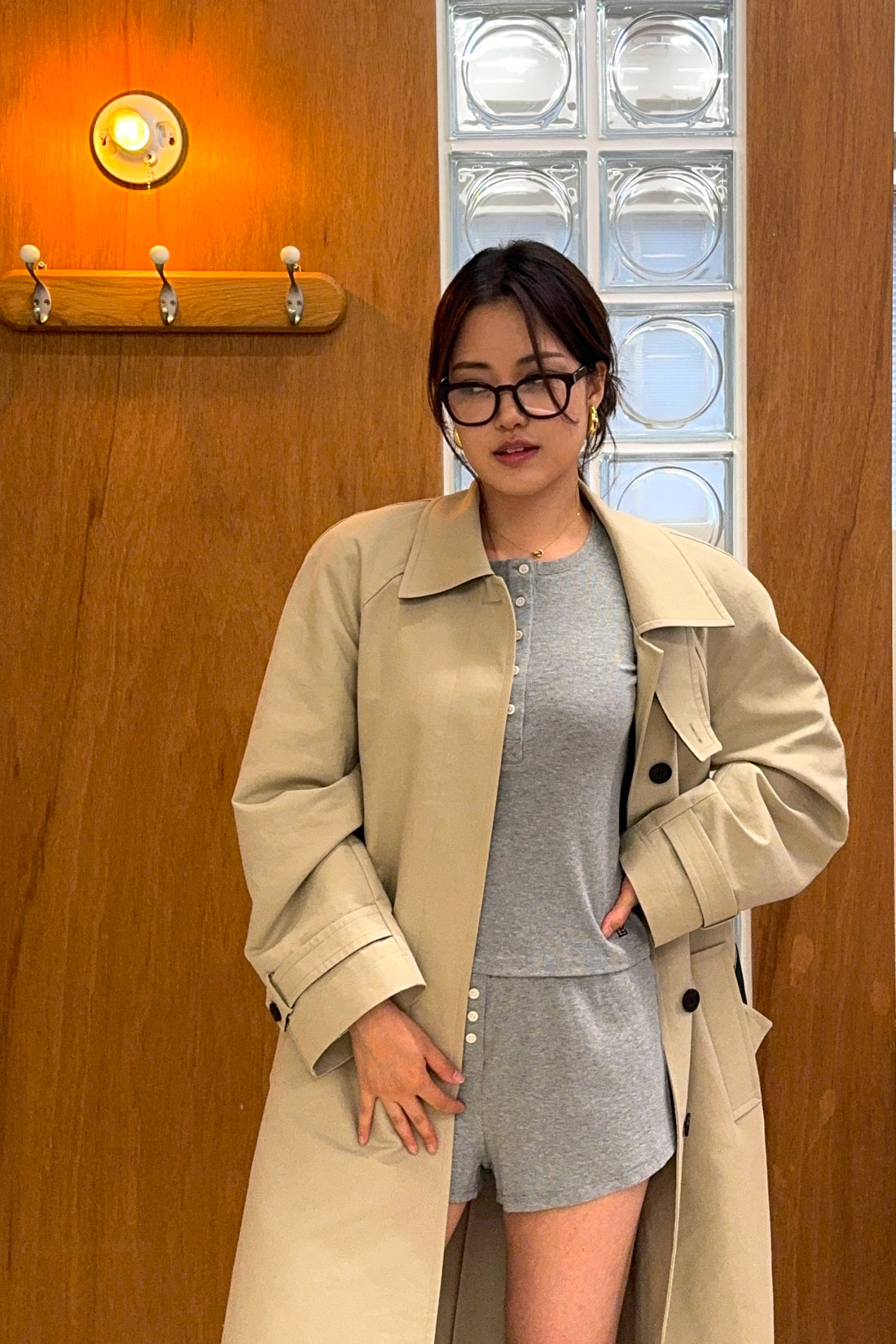 Peggy Henley Top + Gray - Little Puffy
