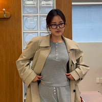 Peggy Lounge Shorts + Gray - Little Puffy