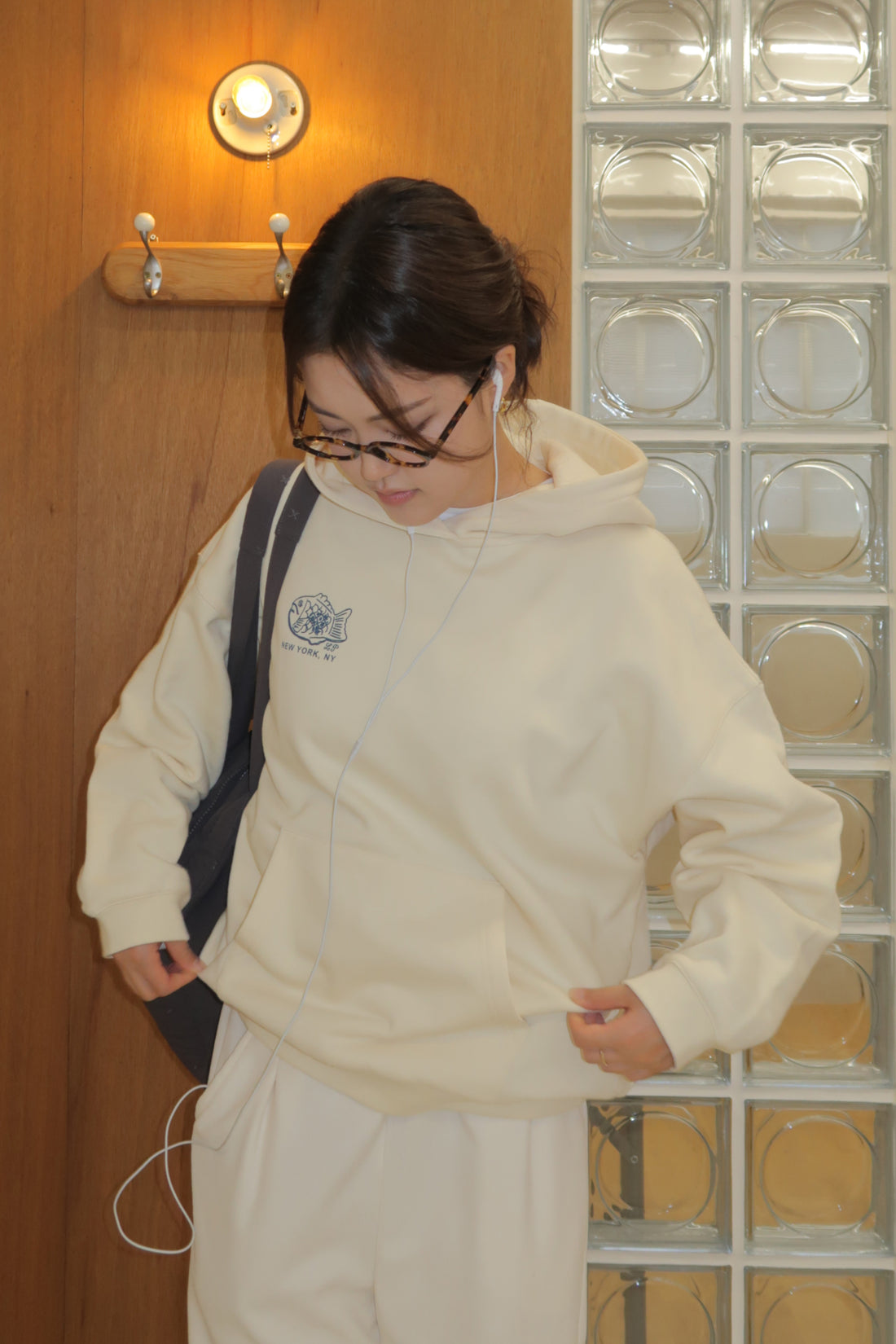LP Graphic Hoodie + Ivory - Little Puffy