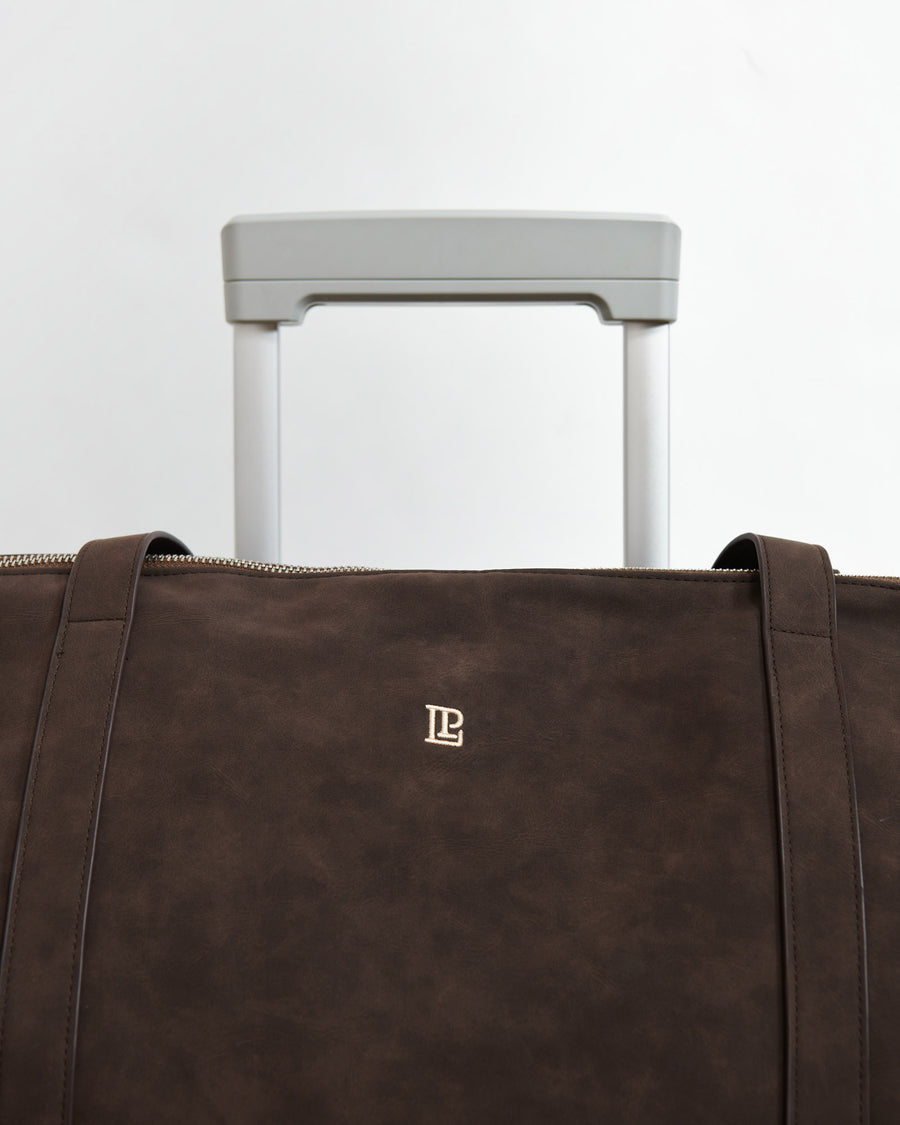 Everyday Zipper Tote + Brown - Little Puffy