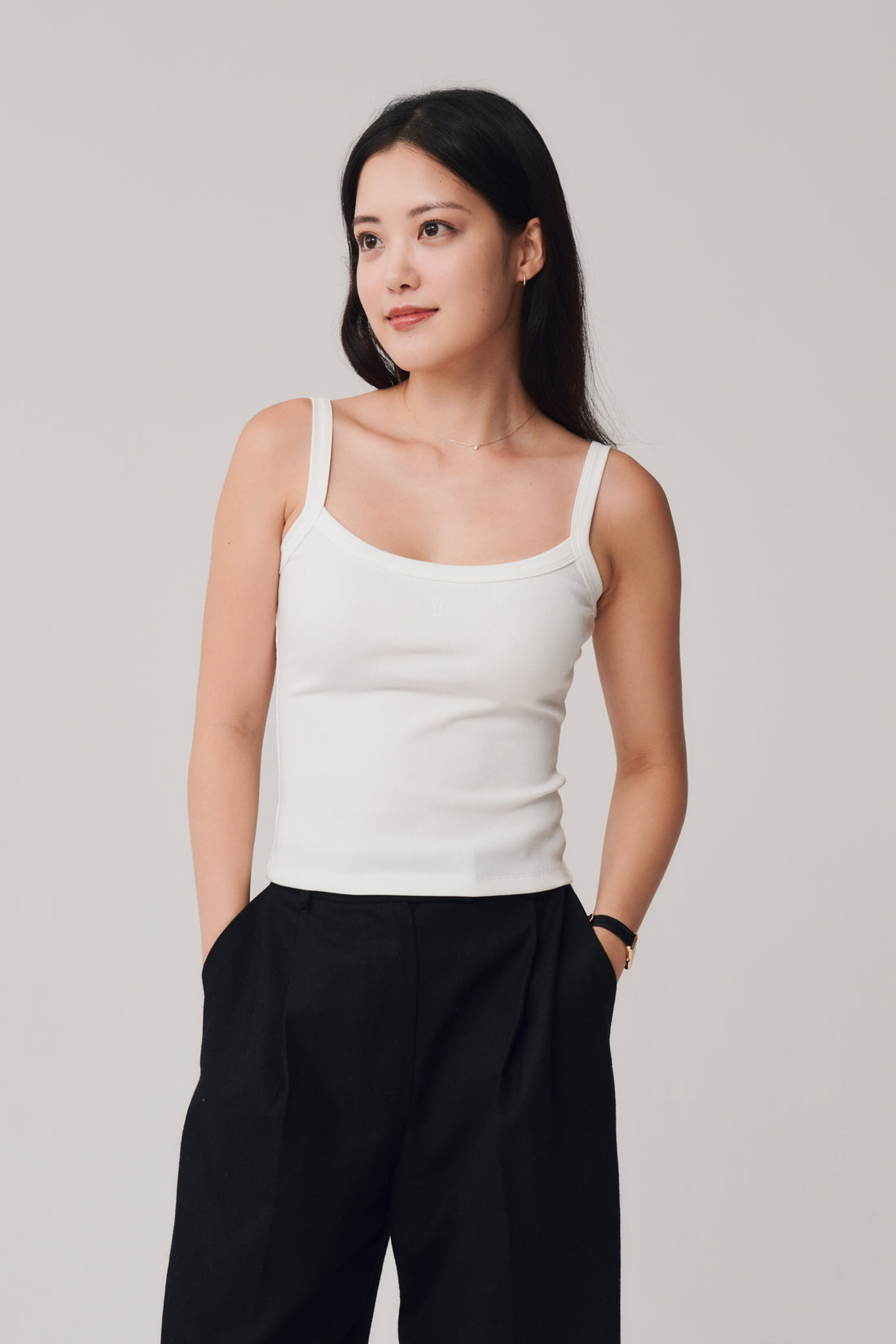 Tally Tank + White - Little Puffy