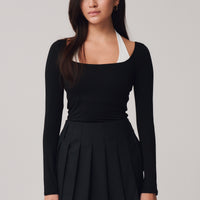 Jodie Halter Layer Top + Black - Little Puffy