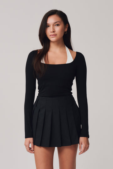Jodie Halter Layer Top + Black - Little Puffy