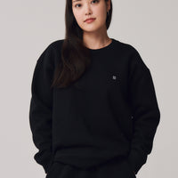 Comfort Crewneck Sweatshirt + Black - Little Puffy