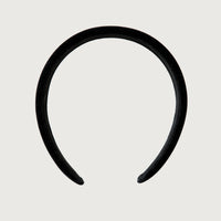 Velvet Headband + Black - Little Puffy