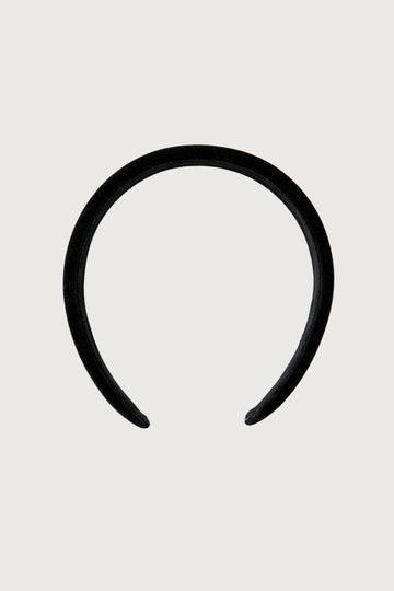 Velvet Headband + Black - Little Puffy