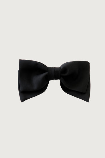Hair Bow Clip + Black - Little Puffy