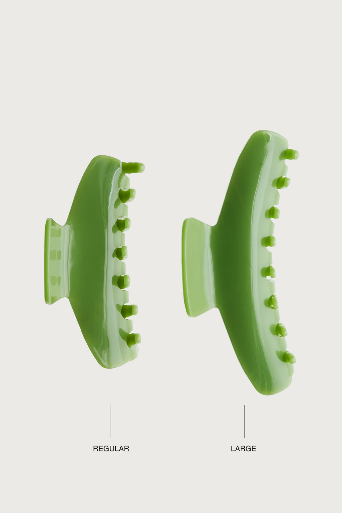 Jelly Hair Clips + Wasabi - Little Puffy