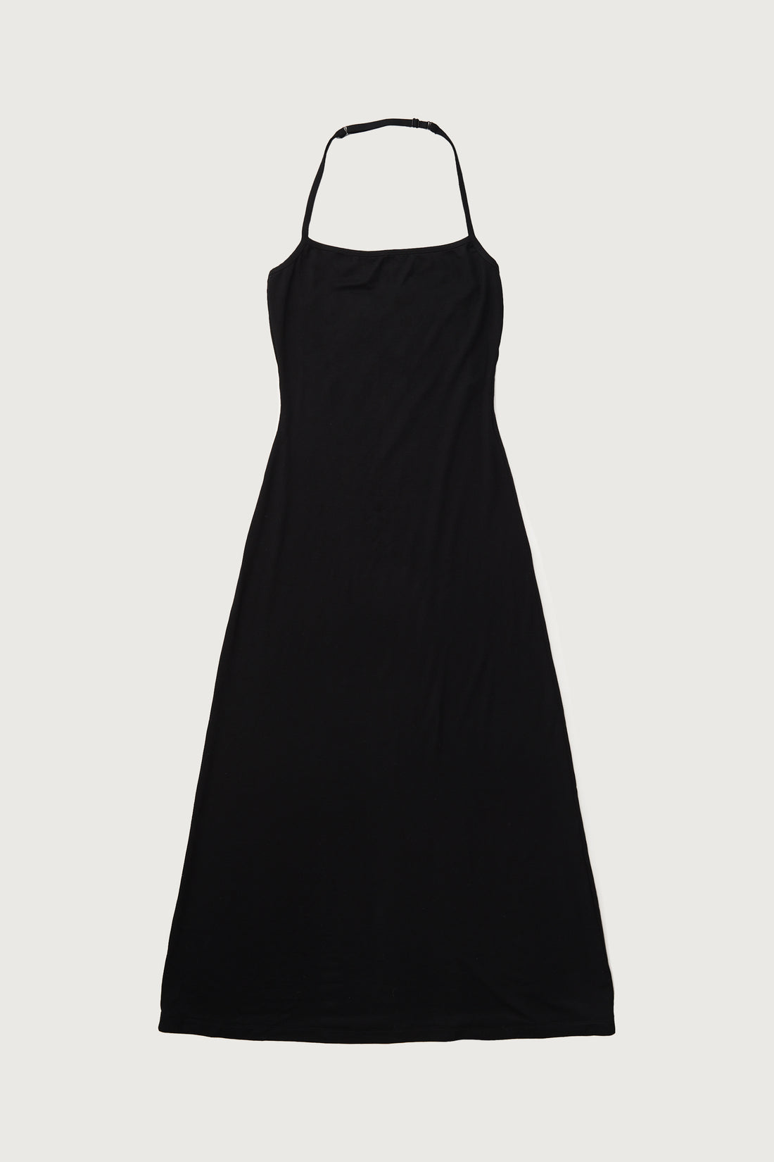 Halter Midi Dress + Black - Little Puffy