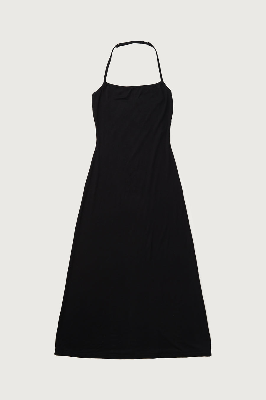 Halter Midi Dress + Black - Little Puffy