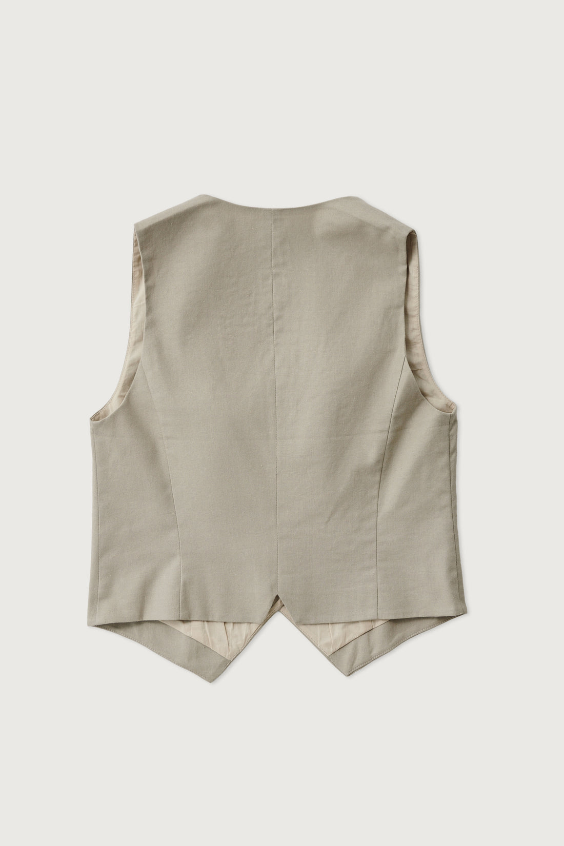 Linen Vest + Beige - Little Puffy