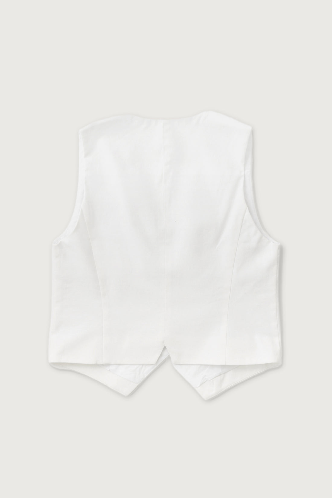 Linen Vest + Ivory - Little Puffy