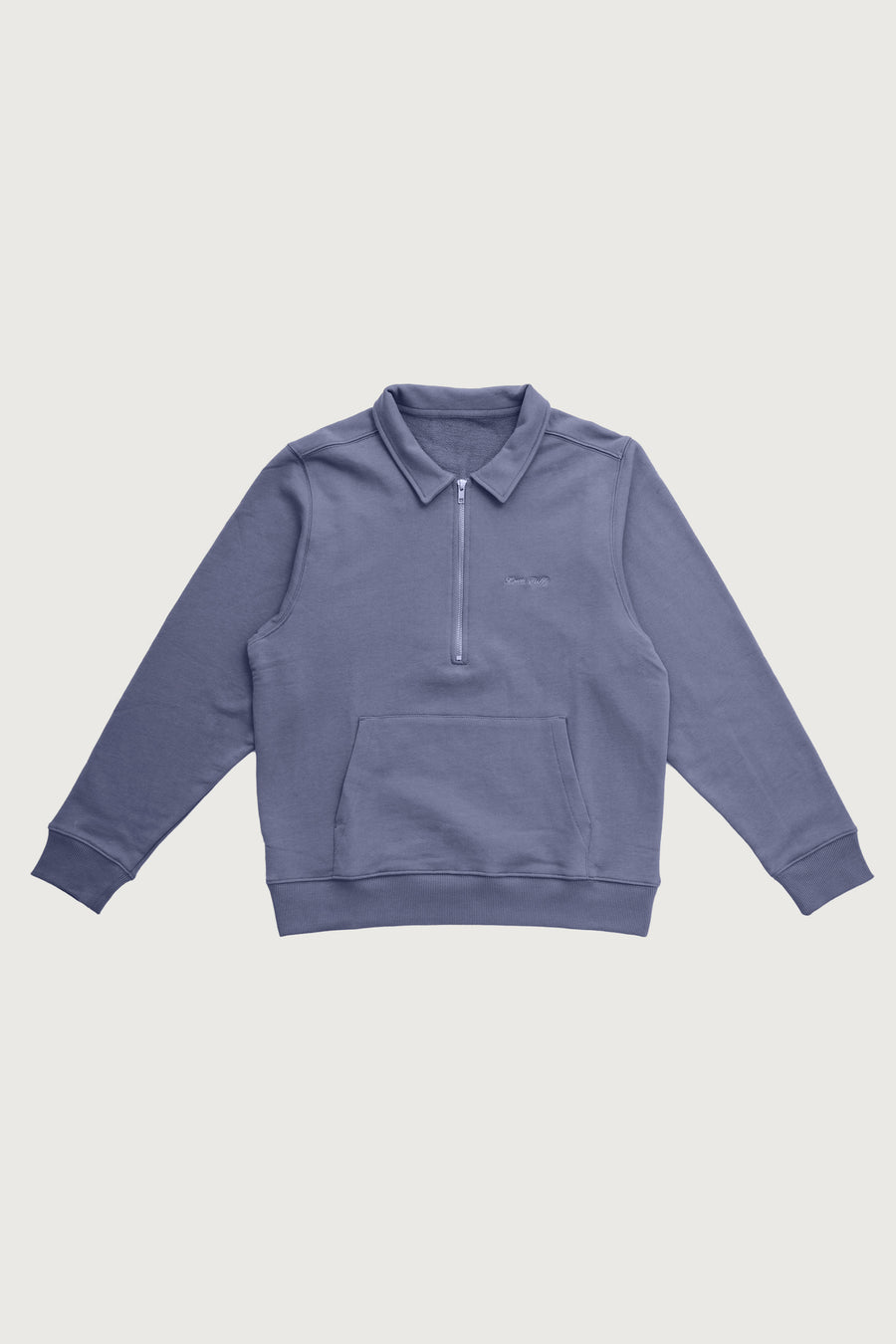 Quarter Zip Pullover + Space Blue - Little Puffy