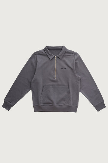 Quarter Zip Pullover + Vintage Black - Little Puffy