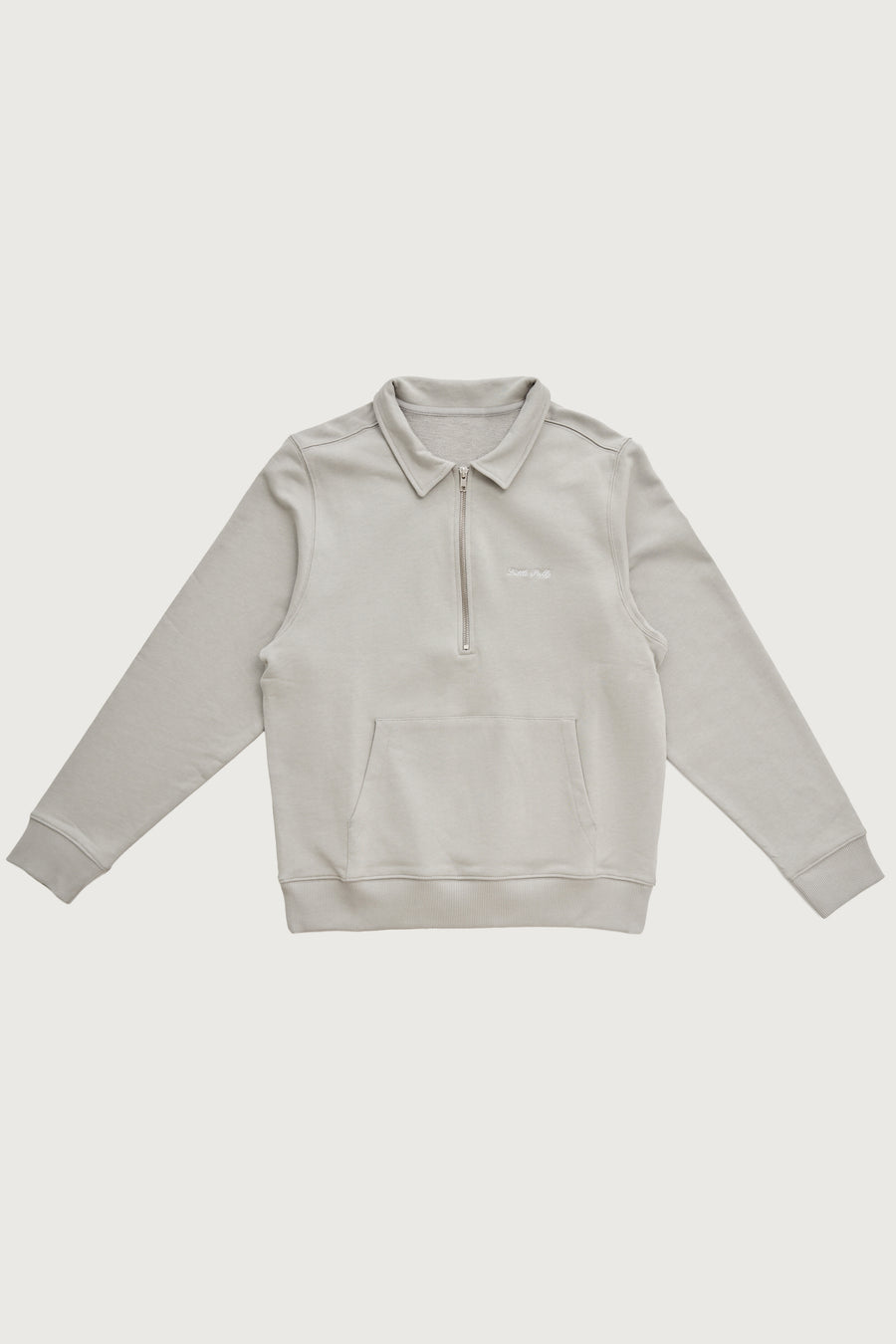 Quarter Zip Pullover + Stone - Little Puffy