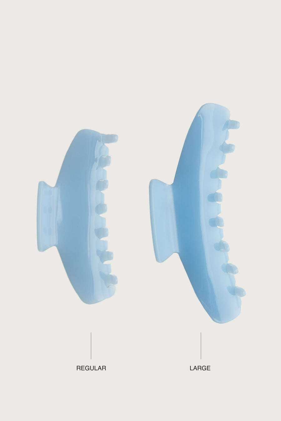 Jelly Hair Clips + Arctic Blue - Little Puffy