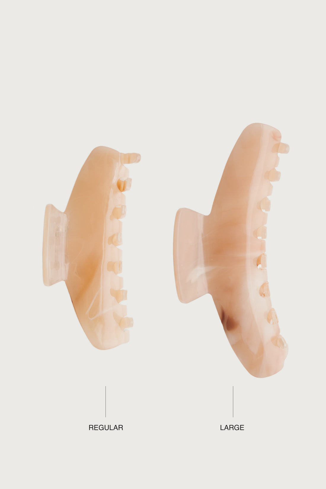 Jelly Hair Clips + Latte - Little Puffy