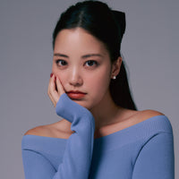 Mila Off Shoulder Top + Dusty Blue - Little Puffy