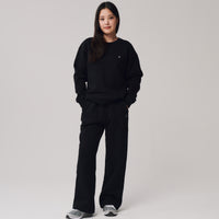 Comfort Crewneck Sweatshirt + Black - Little Puffy