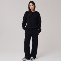 Comfort Crewneck Sweatshirt + Black - Little Puffy