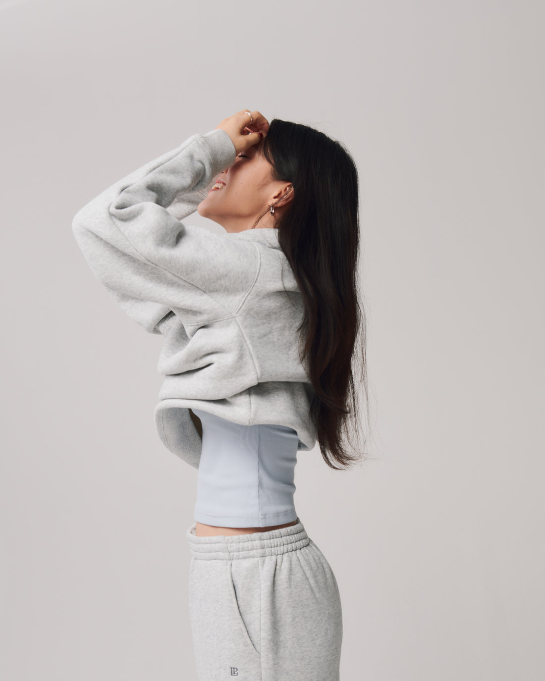 Comfort Crewneck Sweatshirt + Gray - Little Puffy