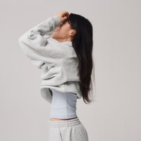 Comfort Crewneck Sweatshirt + Gray - Little Puffy