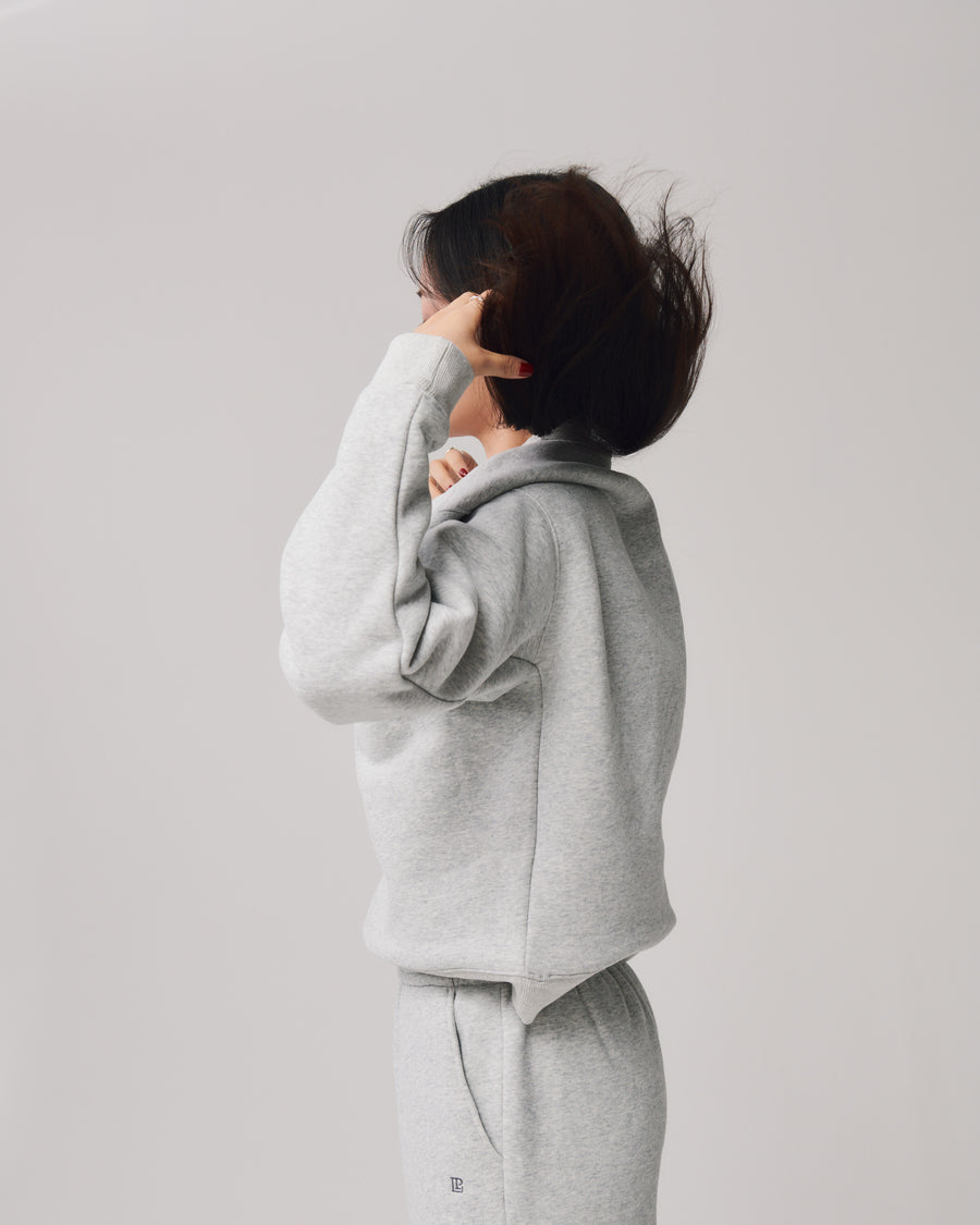 Comfort Crewneck Sweatshirt + Gray - Little Puffy