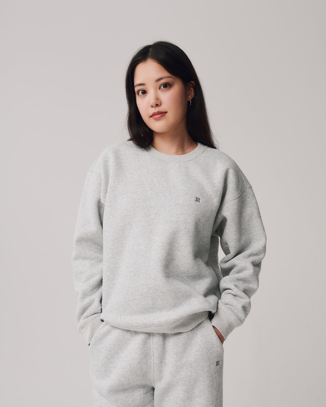 Comfort Crewneck Sweatshirt + Gray - Little Puffy