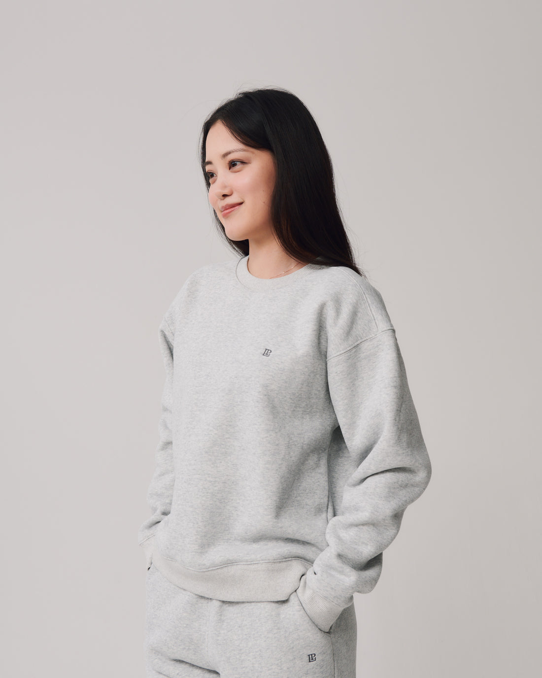 Comfort Crewneck Sweatshirt + Gray - Little Puffy