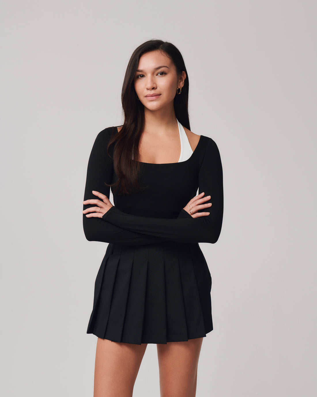 Halter Double Layer + Black - Little Puffy
