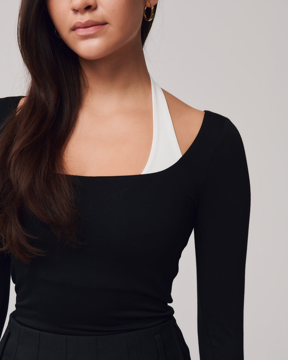 Halter Double Layer + Black - Little Puffy