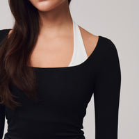 Halter Double Layer + Black - Little Puffy