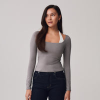 Halter Double Layer + Gray - Little Puffy