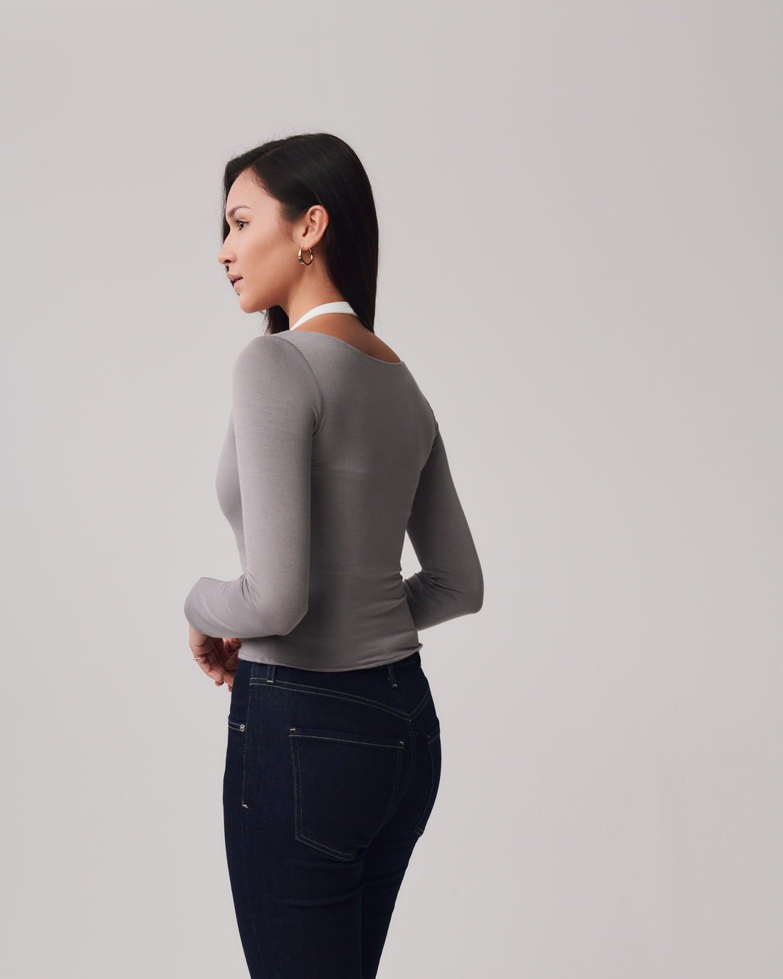 Halter Double Layer + Gray - Little Puffy