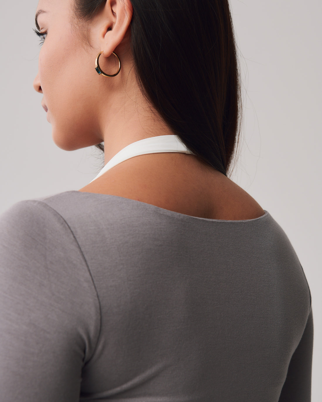 Halter Double Layer + Gray - Little Puffy