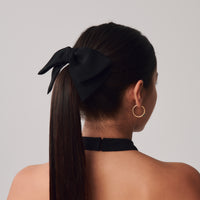 Hair Bow Clip + Black - Little Puffy