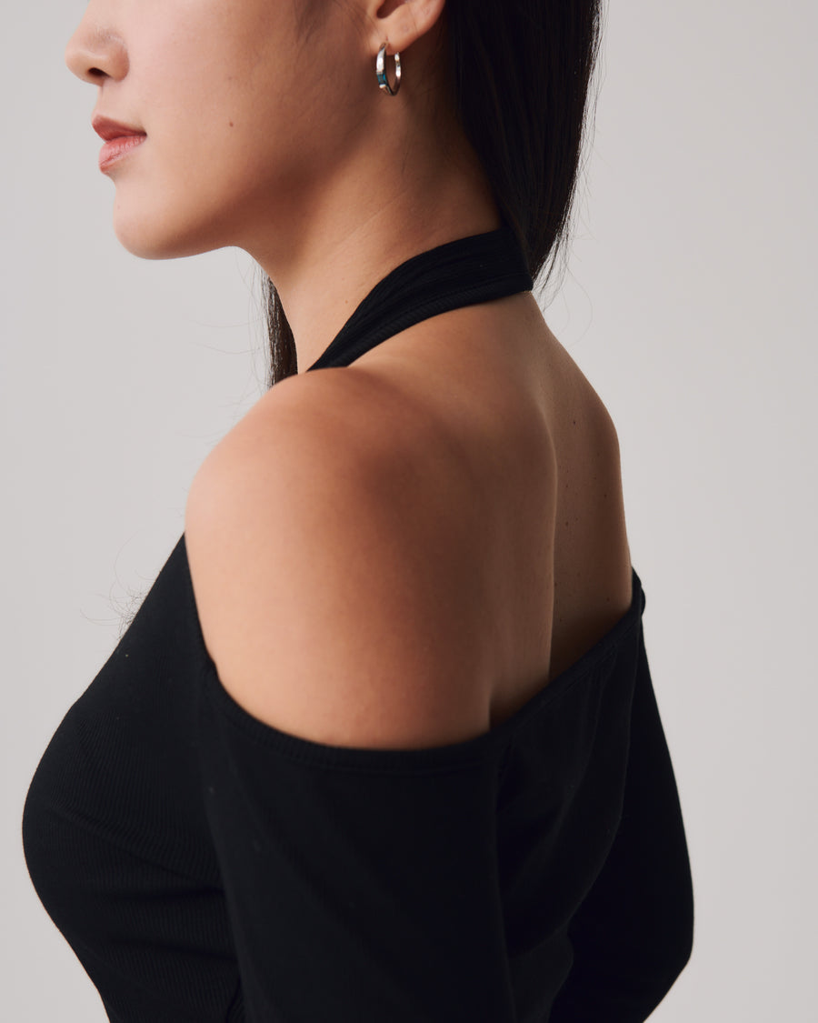 Halter Cut Out + Black - Little Puffy
