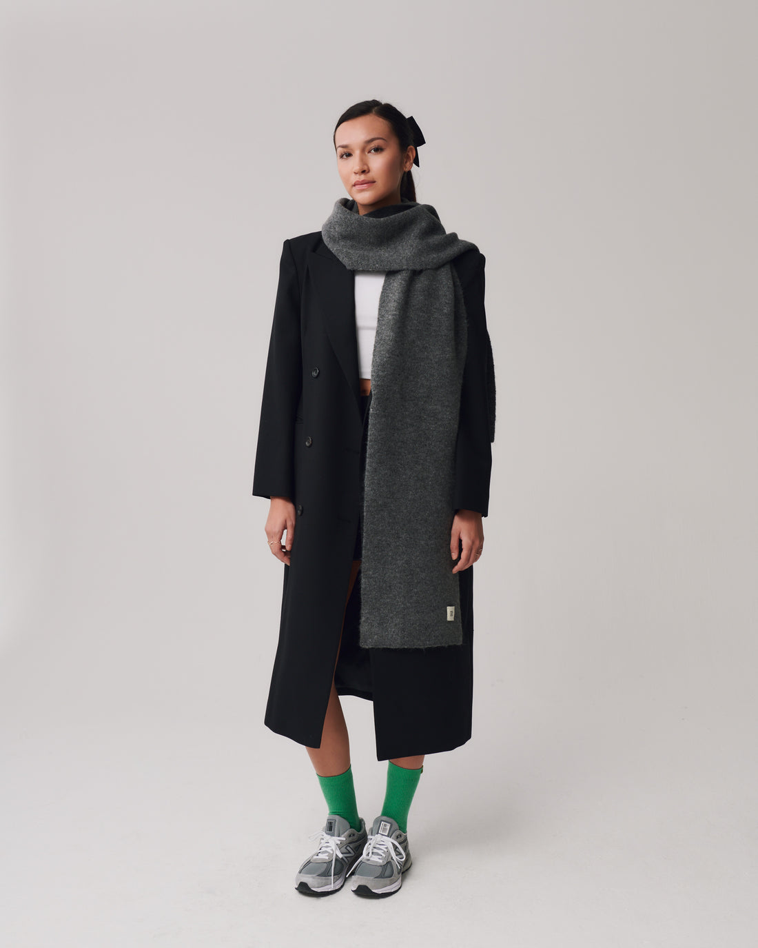Luca Scarf + Gray - Little Puffy