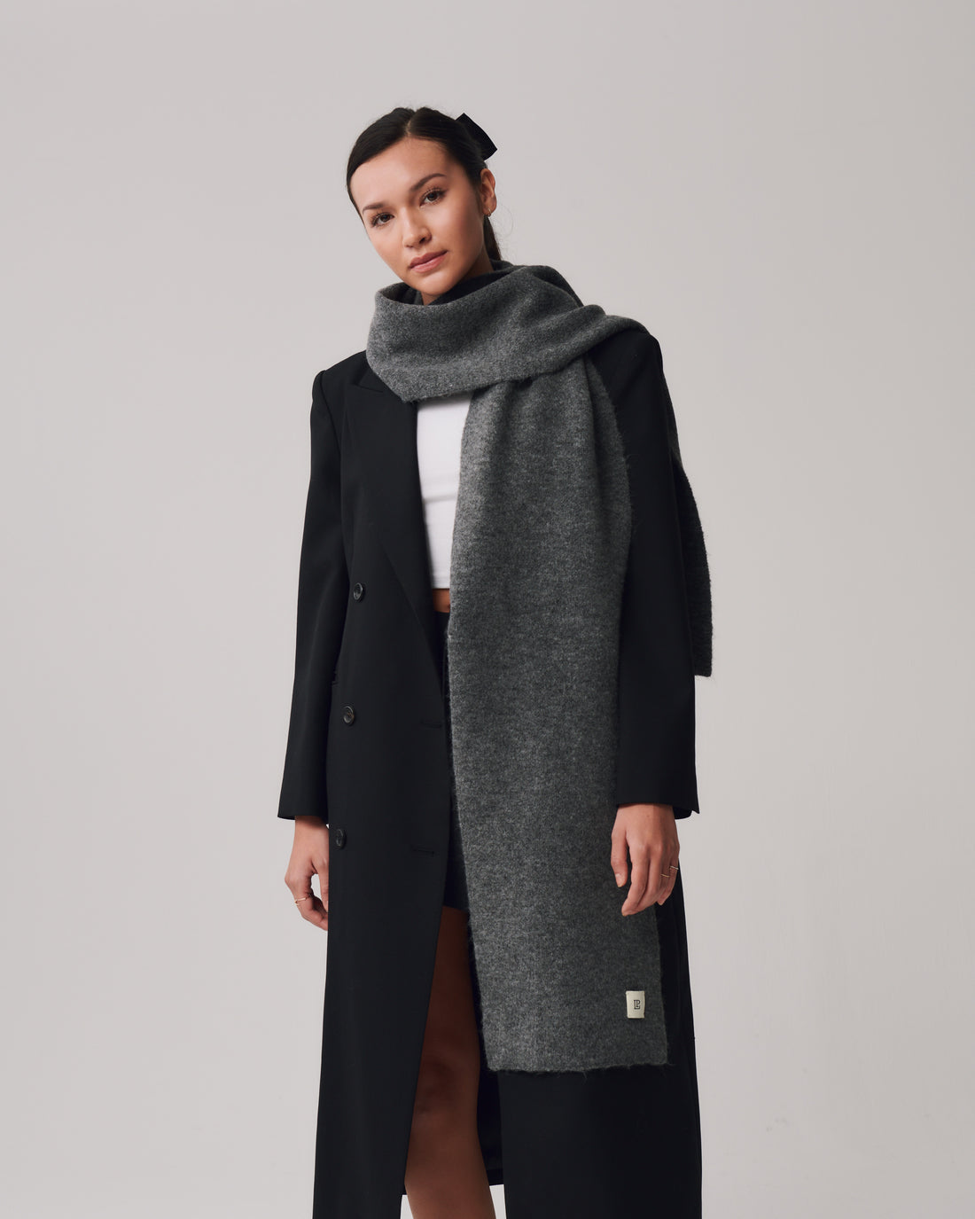 Luca Scarf + Gray - Little Puffy