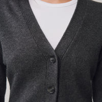 Ellie Button Cardigan +Gray - Little Puffy