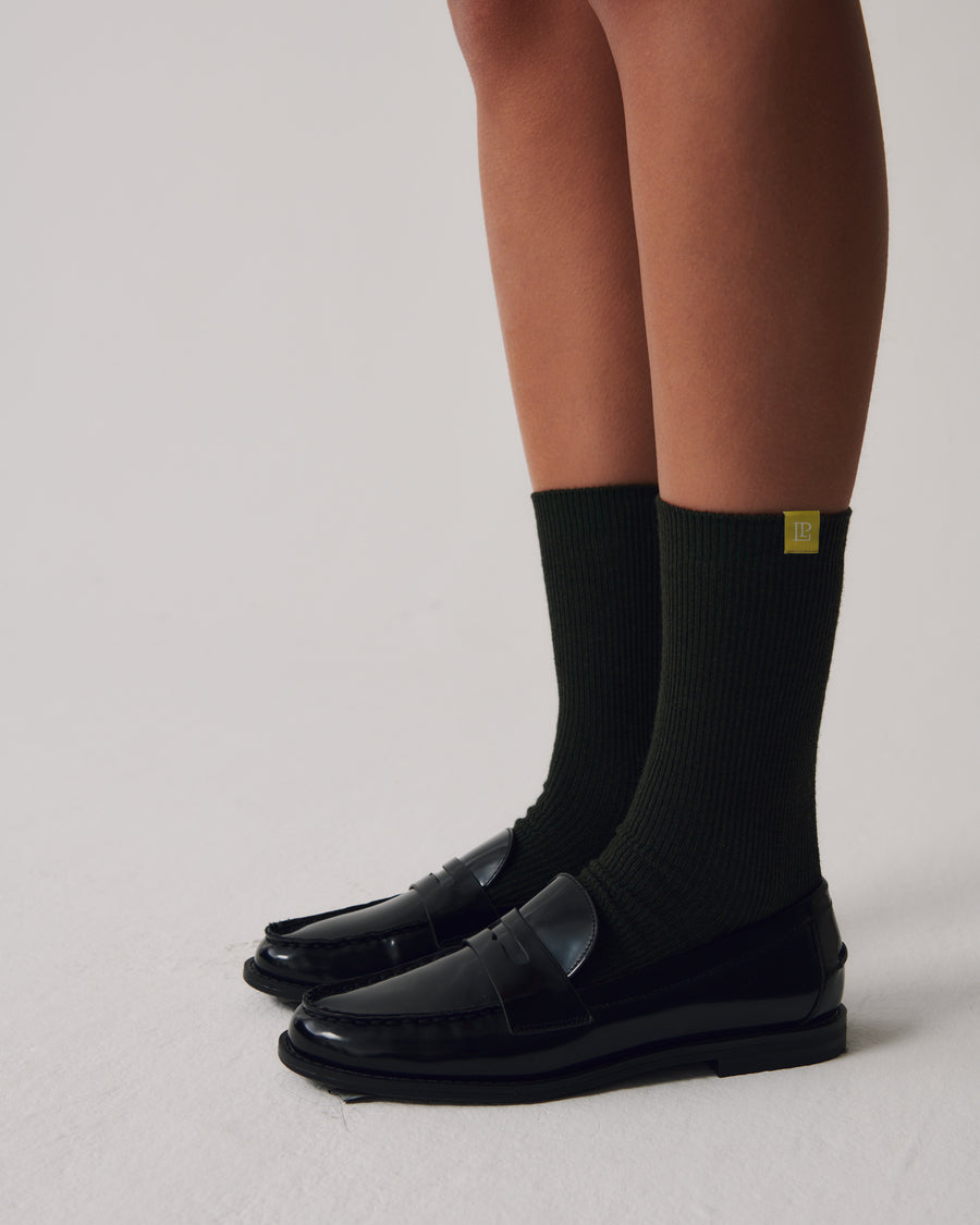 Core Essential Socks + Moss - Little Puffy