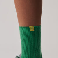 Core Essential Socks + Apple Green - Little Puffy
