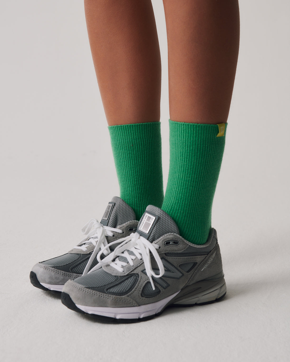 Core Essential Socks + Apple Green - Little Puffy