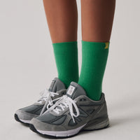 Core Essential Socks + Apple Green - Little Puffy